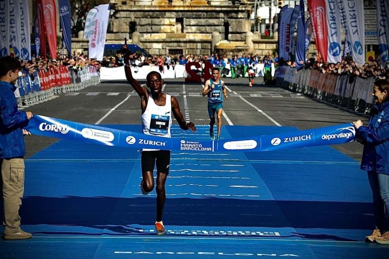 Marius Kimutai wins Barcelona Marathon with the second fastest time